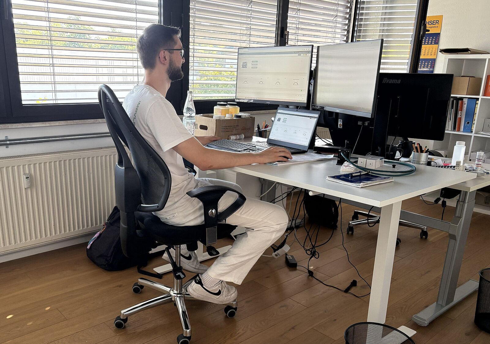 Werkstudent am Arbeitsplatz